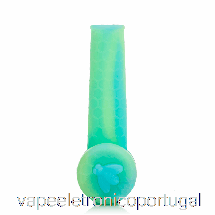 Vape Eletronico Stratus Trio Tubo De Silicone Aqua Brilho (azul Uv / Verde Uv)